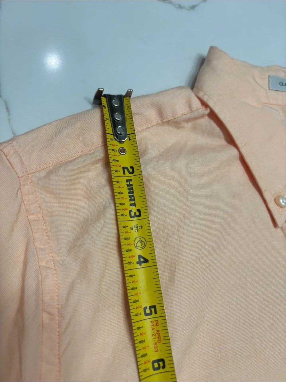 Classic  Peach Button-Down Shirt